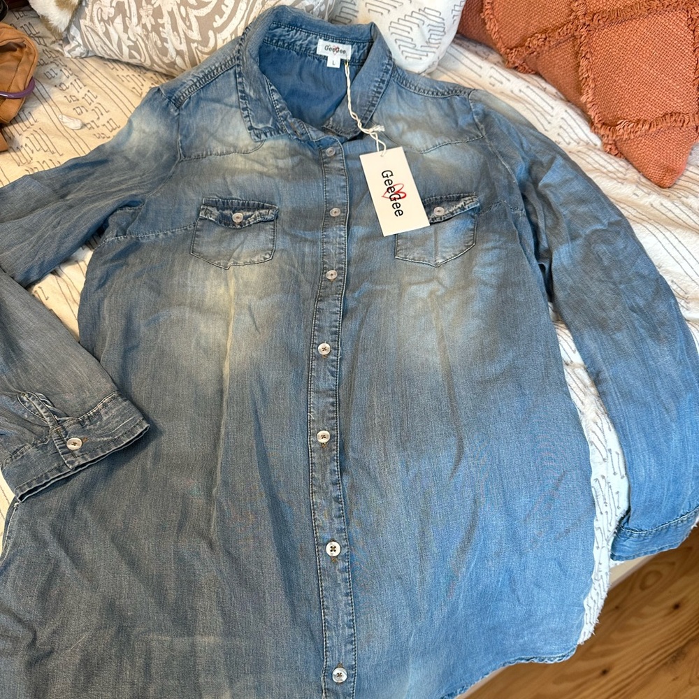 Denim Tunic Shirt